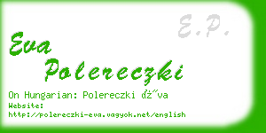 eva polereczki business card